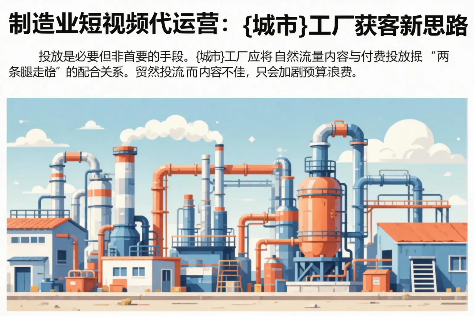 制造业短视频代运营:崇川工厂获客新思路